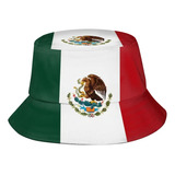 Sombrero Lindo Con Bandera De México, Sombrero De Pescador