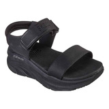 Sandalia Skechers Cómoda Ligera Velcro 119226 Negro Dama 