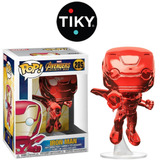 Funko Pop Iron Man #286 Red Chrome Exclusivo Cromado Marvel