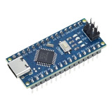 Arduino Nano V3 Atmega328 Usb C Pines Soldados Sin Cable