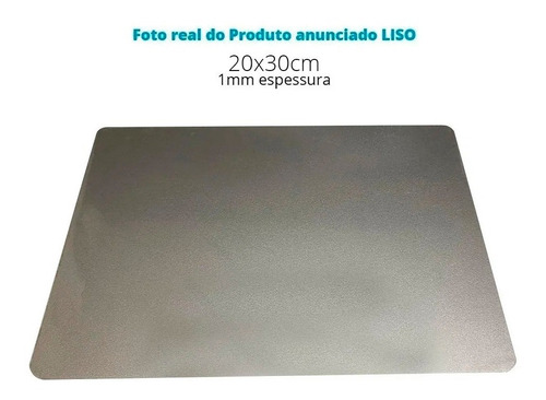 10 Peças / Chapa Placa De Alumínio Prata 20x30 P Sublimação 