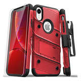 Funda Zizo Para iPhone XR Protector Vidrio Templado Clip/ Ro