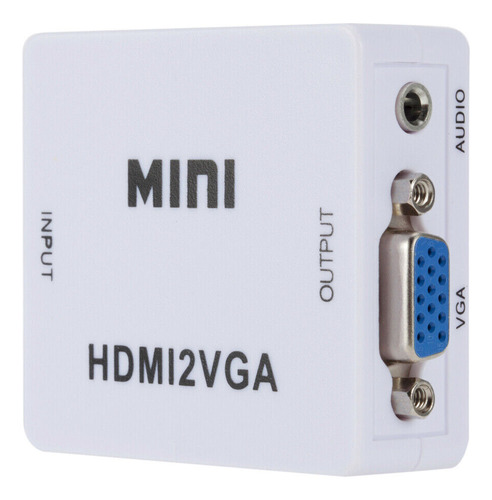 Mini Hdmi A Vga Convertidor Full Hd 1080p Proyector Tv Pc