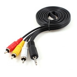 Cable Auxiliar Plug 3,5 A 3 Rca Estéreo 1.5mt Audio Video Av