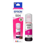 Botella Tinta Original Epson T504 Magenta