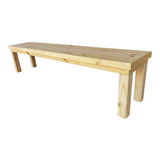 Banco 150 Cm Madera Quincho Comedor Tablon Pata Maciza