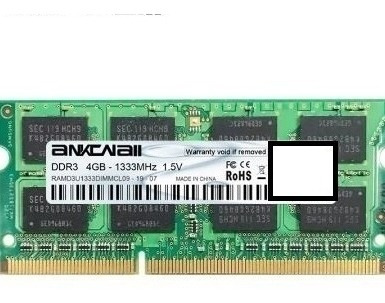 Memoria Ram 4gb 1600mhz 12800s Ddr3l Sodimm