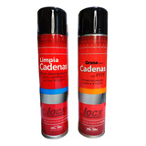 Kit Limpiador + Lubricante De Cadenas Teflonado Motos Locx