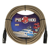 Cable Microfono Phm20tbr Tuscan Brown 6.10mt. Xlr Pig Hog