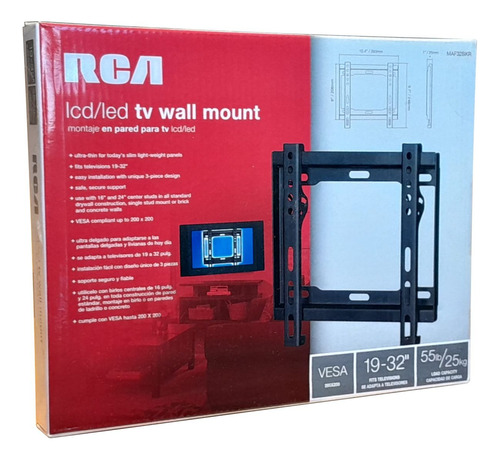 Soporte De Pared Para Tv Rca De 19-32 Pulgadas