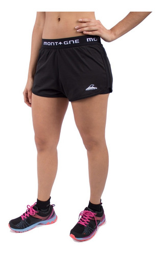 Short Montagne Sally Mujer Calza Incorporada Secado Rápido Deportiva