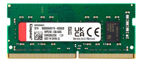 Memoria Ram Notebook Kingston 4gb Ddr4-sodimm 3200mhz 1.2 V