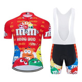 Mms Conjunto De Jersey De Bicicleta Rojo +culotte Culotte Ge