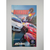 Burnout 2 Point Of Impact Manual Original Americano Gamecube