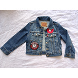 Campera Levis Bebe Niña Niño Punk Parches Rockera 