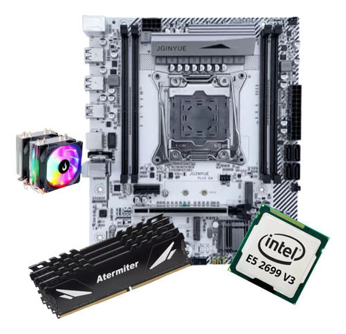 Kit Gamer Placa Mãe X99 White Intel Xeon E5 2699 V3 128gb Co
