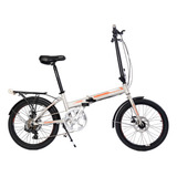 Bicicleta Plegable Raleigh R20 6v Freno Disco Ste. Color Gris/naranja
