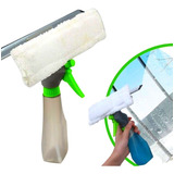 Limpa E Seca Vidros Spray 3 Em 1 Rodo Borrifador Mop