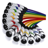 Gearit Cable De Microfono Xlr A Xlr (20 Pies, 6 Unidades) Xl