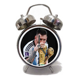 Despertador Personalizado Doble Campana Lionel Messi Soccer