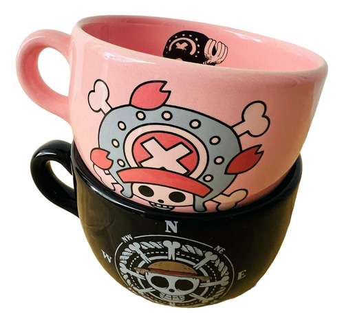 Taza Tazón Pack 2 One Piece - 500 Ml - Cerámica Combo