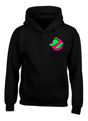 Buso Cazafantasmas Logo Pecho  Saco Deportivo Hoodie Capota