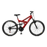 Bicicleta Aro 26 Suspensão Full Aero Bike 21 Marchas V-brake