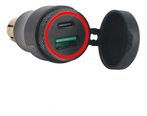 Cargador Moto Din Usb 3.0 Tipo C Bmw Gs R Rt Ducati Triumph