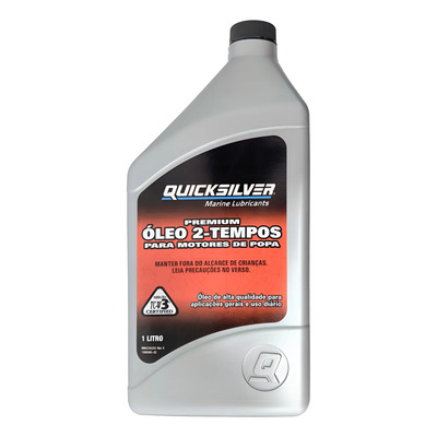 Óleo Tcw3 Quicksilver 2 Tempos Todos Motor De Popa 1 Litro | MercadoLivre