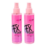 2 Pzas Fijador De Maquillaje Pink Up Fx Larga Duración