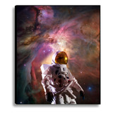 Cuadro Decorativo De Astronauta En El Espacio -55x65cm- 