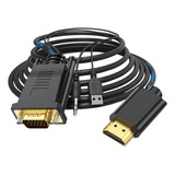 Cable Vga A, El Conector Usb Debe Estar Conectado A 0,5 M