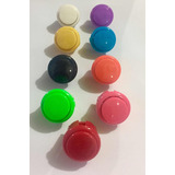 Kit Com 16 Botões Sanwa Paralelo 30mm / 24mm