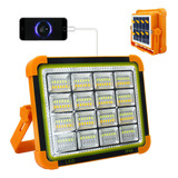 Luz De Trabajo Solar Led Porttil, Batera De 100 W, 10000 Lm,