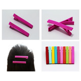 Prendedores Broches Cabello Niña Par Largo Fucsia Pre151