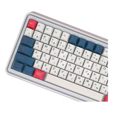 Teclado Mecanico 140 Teclas Blanco Azul Rojo Cherry Mx