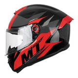 Casco Moto Mt Stinger Hummer Brave A1 Rojo Brillo Integral