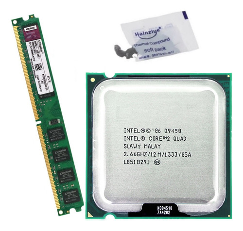 Processador Core 2 Quad Q9450 2,66ghz 12m 1333mhz + Ddr2 2gb