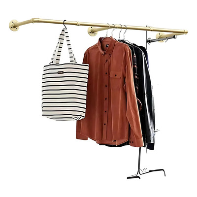 Dorado 184cm Perchero De Pared Estante De Para Ropa Multiusos Estantes Ropa Estante De Ropa Percheros De Pared Organizador De Ropa Perchero De Ropa Perchero Organizador Rack De Ropa | Envío gratis