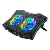 Base Cooler De Resfriamento Para Notebook Ajustavel Com Led