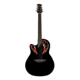 Guitarra Acústica Ovation Celebrity Elite Ce44l-5 Para Zurdos Mid Depth Black Ovangkol Satin