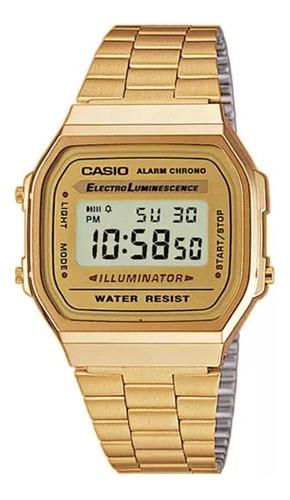 Reloj Casio A168wg-9wdf Dorado Retro Vintage - Taggershop