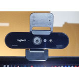 Webcam Logitech Brio 4k C/ Microfone E Acessório Frete Gráts