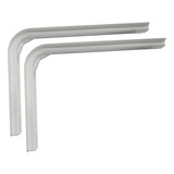 Soporte Estante Mensula Bracket Sc 250x300 Mm Blanco X Par