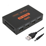 1 X 4 Convertidor Divisor Compatible Con Hdmi 1 Entrada 4