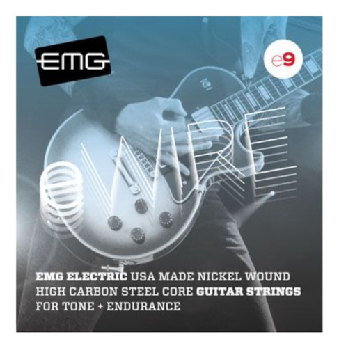 Cuerdas Guitarra Eléctrica Emg Ewire 09/42 Carbon Magnéticas