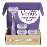 Gillette Venus Extra Smooth Swirl Women's Razor 1 Handle + 4