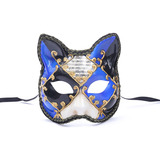 Halloween Animal Zorro Máscarade Media Cara Máscaras De Gato