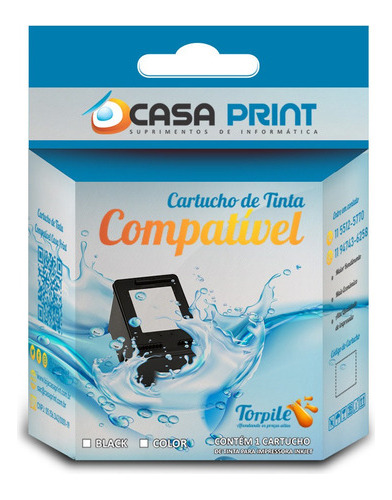 Cartucho Compatível Com Hp 60xl Cc641wb Black