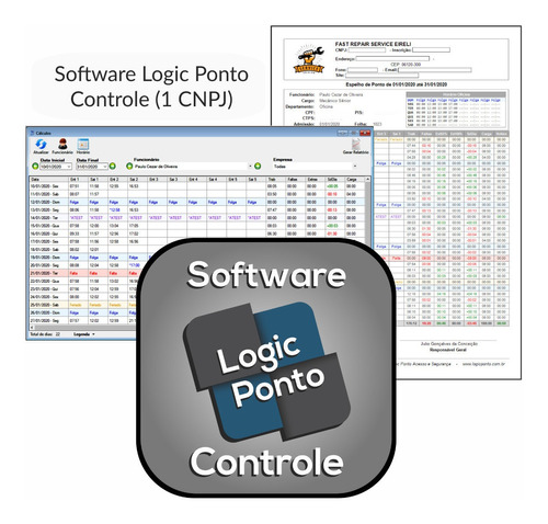 Software Logic Ponto Controle - 1 Cnpj